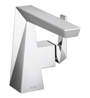 Delta 543-PR-MPU-DST Trillian 6" Single Lever Handle Bathroom Sink Faucet with Pop-Up Drain in Lumicoat Chrome