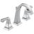 Delta 3551-MPU-DST Dryden 6 1/4" Two Lever Handle Widespread Bathroom Sink Faucet with Pop-Up Drain in Chrome