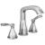 Delta 35776-MPU-DST Stryke 6 7/8" Two Handle Widespread Bathroom Faucet with Pop-Up Drain in Chrome