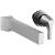 Delta T574LF-WL Zura 2 3/4" Single Handle Wall Mount Bathroom Faucet Trim in Chrome