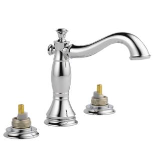 Delta 3597LF-MPU-LHP Cassidy 5 7/8" Two Handle Widespread Bathroom Faucet - Less Handles in Chrome