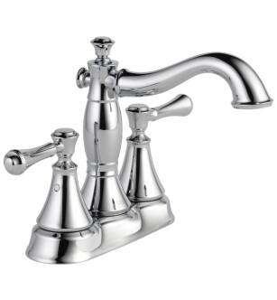 Delta 2597LF-MPU Cassidy 6 1/4" Two Handle Centerset Bathroom Faucet with Metal Pop-Up in Chrome