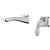 Delta T552LF-WL Tesla Single Handle Wall Mount Bathroom Faucet Trim in Chrome