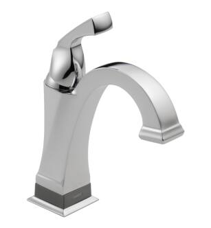 Delta 551T-DST Dryden 8 1/4" Single Handle Bathroom Sink Faucet with Touch2O.xt Technology in Chrome