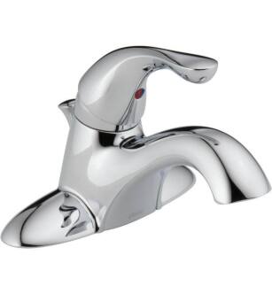Delta 520MPU-DST Classic 4 7/8" Single Handle Centerset Bathroom Faucet - Metal Pop-Up