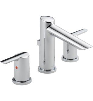 Delta 3561 Compel Two Handle Widespread Lavatory - Metal Pop-Up