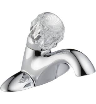 Delta 502-DST Classic Single Handle Centerset Lavatory Faucet - Less Pop-Up in Chrome Finish
