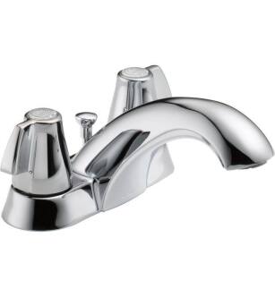 Delta 2520LF-MPU Classic 3 1/4" Two Handle Centerset Bathroom Faucet with Metal Pop-Up in Chrome