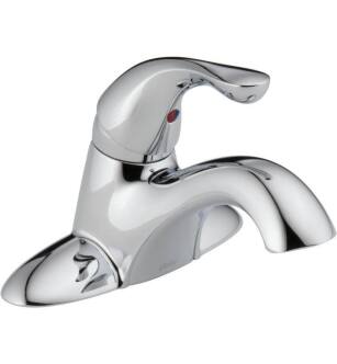 Delta 500-DST Classic 4 7/8" Single Handle Centerset Bathroom Faucet - Less Pop-Up Drain in Chrome