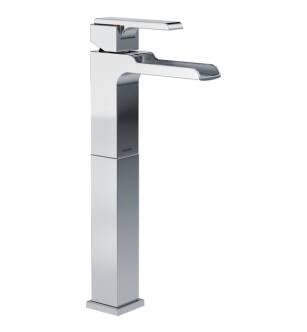 Delta 768LF Ara 13 3/8" Single Handle Vessel Channel Bathroom Faucet in Chrome