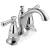 Delta 2593-MPU-DST Linden 5 3/4" Traditonal Two Handle Centerset Bathroom Faucet in Chrome