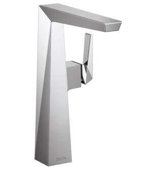 Delta 743-DST Trillian 10 3/8" Single Lever Handle Vessel Bathroom Sink Faucet