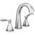 Delta 35775-MPU-DST Stryke 7 3/8" Two Lever Handle Widespread Bathroom Sink Faucet with Pop-Up Drain in Chrome