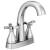 Delta 257756-MPU-DST Stryke 7 3/8" Two Cross Handle Centerset Bathroom Sink Faucet with Pop-Up Drain in Chrome