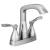 Delta 25776-MPU-DST Stryke 7 3/8" Two Handle Centerset Bathroom Faucet with Metal Pop-Up Drain in Chrome