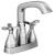 Delta 257766-MPU-DST Stryke 7 3/8" Two Cross Handle Centerset Bathroom Faucet with Metal Pop-Up Drain in Chrome