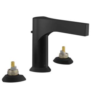 Delta 3574-BLMPU-LHP-DST Zura 5 1/2" Two Handle Widespread Bathroom Faucet - Less Handles in Matte Black