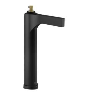Delta 774-BLLHP-DST Zura 12 3/4" One Hole Bathroom Vessel Sink Faucet in Matte Black