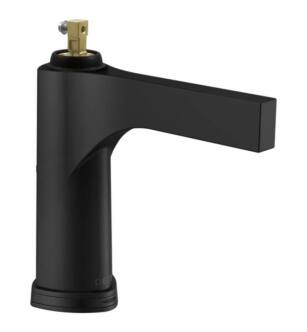 Delta 574T-BLLHP-DST Zura 8" One or Three Hole Touch2O Bathroom Sink Faucet with Plastic Pop-Up Drain in Matte Black and Optional VoiceIQ