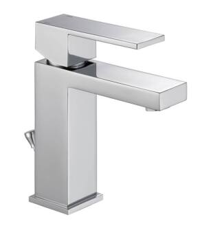 Delta 567LF-HGM-PP Modern 6 7/8" Single Handle 0.5 GPM Project Pack Bathroom Faucet - Low Flow in Chrome