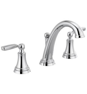 Delta 3532LF-MPU Woodhurst 6" Double Handle Widespread Bathroom Sink Faucet in Chrome
