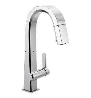 Delta 9993-DST Pivotal 14 3/8" Single Handle Pull Down Bar/Prep Faucet in Chrome