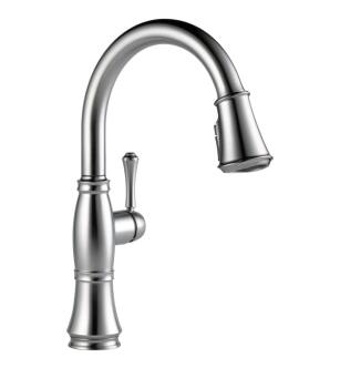 Delta 9197-AR-PR-DST Cassidy 15 1/2" Single Handle Pull-Down Kitchen Faucet in Lumicoat Arctic Stainless