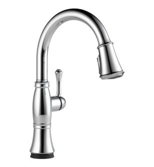 Delta 9197T-PR-DST Cassidy 16" Single Handle Pull-Down Kitchen Faucet with Touch2O Technology and Optional VoiceIQ in Lumicoat Chrome