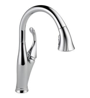 Delta 9192-DST Addison 15 5/8" Single Handle Pull-Down Kitchen Faucet with ShieldSpray Technology in Chrome