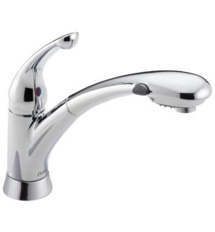 Delta 470-DST Signature 10" Single Handle Pull-Out Kitchen Faucet in Chrome