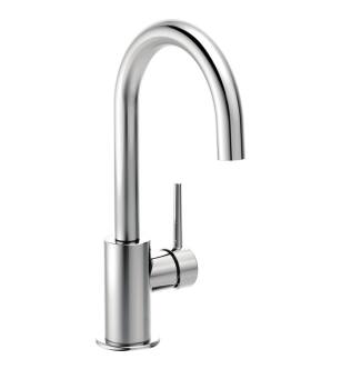 Delta 1959LF Trinsic 11 1/2" Single Handle Deck Mounted Bar Faucet with Swivel Spout in Chrome