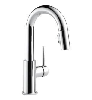 Delta 9959-DST Trinsic 13" Single Handle Pull-Down Bar/Prep Faucet in Chrome