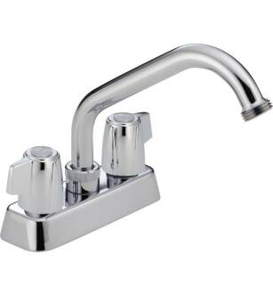 Delta 2131LF Classic 4 5/8" Double Handle Centerset Laundry Faucet in Chrome