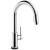Delta 9159TV-DST Trinsic 15 3/4" Single Handle Pull-Down Kitchen Faucet with Touch2O Technology and Optional VoiceIQ in Chrome
