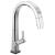 Delta 9193T-DST Pivotal 16" Single Handle Pull Down Kitchen Faucet with Touch2O Technology in Chrome