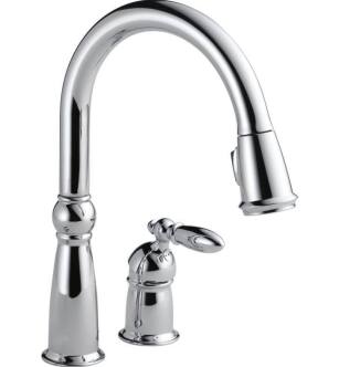 Delta 955 Victorian Single Handle Pull-Down Kitchen Faucet