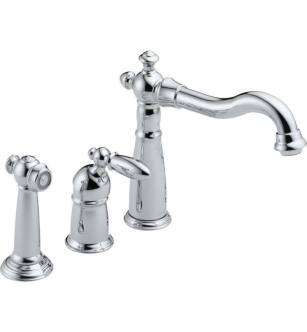 Delta 155 Victorian Single Handle Kitchen Faucet with Spray