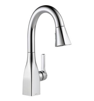 Delta 9983-DST Mateo 14 1/2" Single Handle Pull-Down Bar/Prep Kitchen Faucet in Chrome
