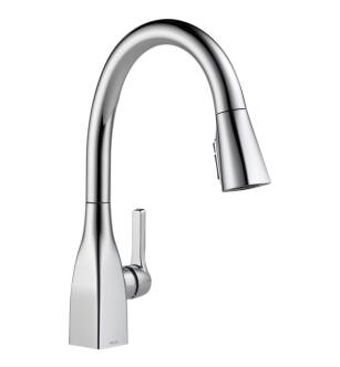 Delta 9183-DST Mateo 15 1/2" Single Handle Pull-Down Kitchen Faucet with ShieldSpray Technology in Chrome
