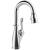 Delta 9678-DST Leland 14 1/2" Single Handle Deck Mounted Pull-Down Bar/Prep Kitchen Faucet in Chrome
