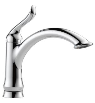 Delta 1353-DST Linden 11 3/8" Single Handle Deck Mounted Kitchen Faucet in Chrome