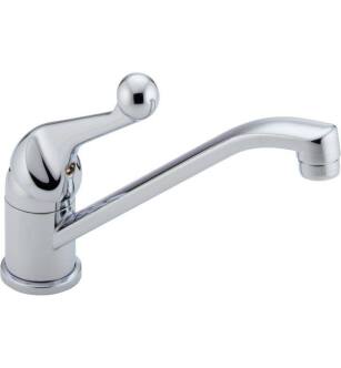 Delta 101LF-WF Classic 7 7/8" Single Handle Standard Kitchen Faucet in Chrome