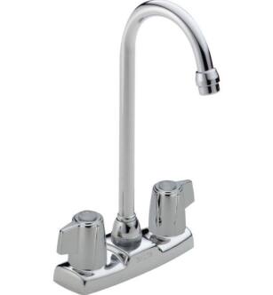 Delta 2171LF Classic 11" Double Lever Handle Bar/Prep Faucet in Chrome