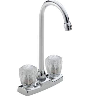 Delta 2170LF Classic 11" Double Knob Handle Bar/Prep Faucet in Chrome