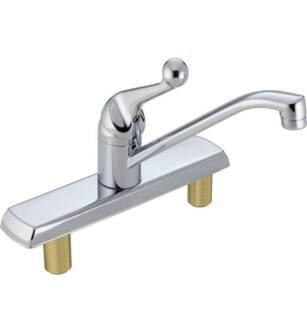 Delta 120LF Classic 7 1/2" Single Handle Kitchen Faucet in Chrome