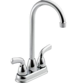 Delta B28910LF Foundations 11" Two Handle Bar / Prep Faucet in Chrome