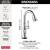 Delta 9997T-PR-DST Cassidy 15" Single Handle Pull-Down Bar/Prep Faucet with Touch2O Technology in Lumicoat Chrome