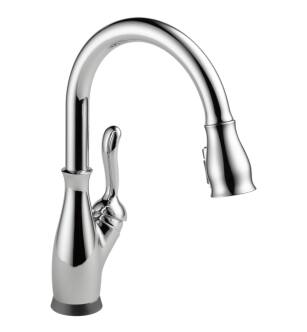 Delta 9178TV-DST Leland 14 7/8" Single Handle Pull-Down Kitchen Faucet with Touch2O and VoiceIQ Technology in Chrome