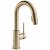 Delta 9959-CZLS-DST Trinsic 13" Single Handle Pull-Down Bar/Prep Kitchen Faucet with Diamond Seal Technology in Champagne Bronze