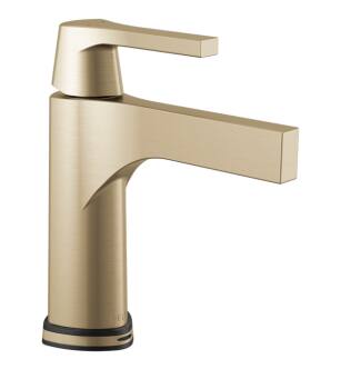 Delta 574T-CZ-DST Zura 7 3/4" Single Handle Bathroom Sink Faucet with Touch2O.xt Technology in Champagne Bronze